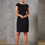 Ladies’ Wool Blend Stretch Cap Sleeve Dress