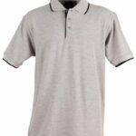 Mens S/L Pique Polo Contrast