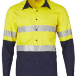 Hi-Vis Cotton Rip-Stop L/S Shirt 3m Tape