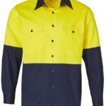 Hi-Vis Cotton Drill Shirt L/S