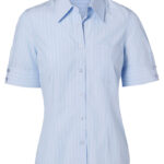 Women’s Pin Stripe Short Sleeve Shirt