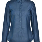 Ladies’ Pin Dot Stretch L/S Shirt