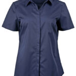 Ladies’ Dobby Striped Taped S/S Shirt