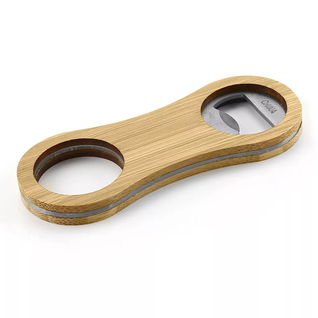 Intox Bamboo Bottle Opener Key Ring