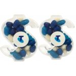 Acrylic Dollar Filled with Jelly Beans 40G (Corp Coloured or Mixed Coloured Jelly Beans)