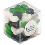 Jelly Beans in Cube 60G (Corp Coloured or Mixed Coloured Jelly Beans)