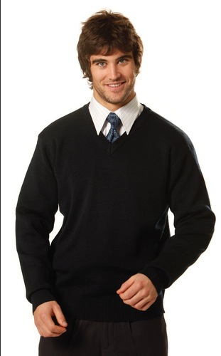 V Neck Wool / Acrylic Knit Jumper