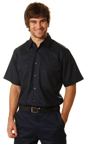 Cool-Breeze Cotton Short Sleeve Work Shirt