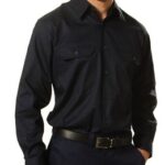 Cool-Breeze Cotton Long Sleeve Work Shirt