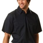 Cotton Drill Short Sleeve Work Shirt