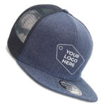 Heathered Flat Peak Trucker