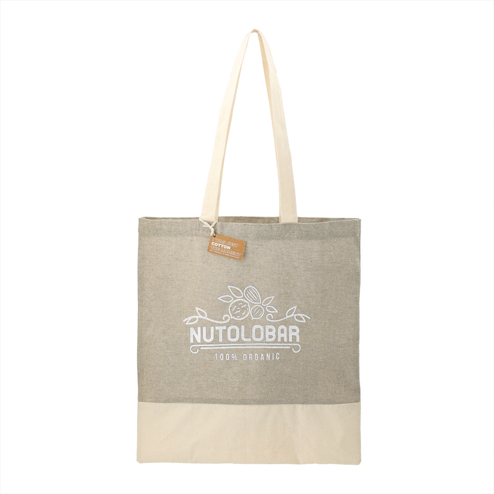 Split Recycled 150ml Cotton Twill Convention Tote