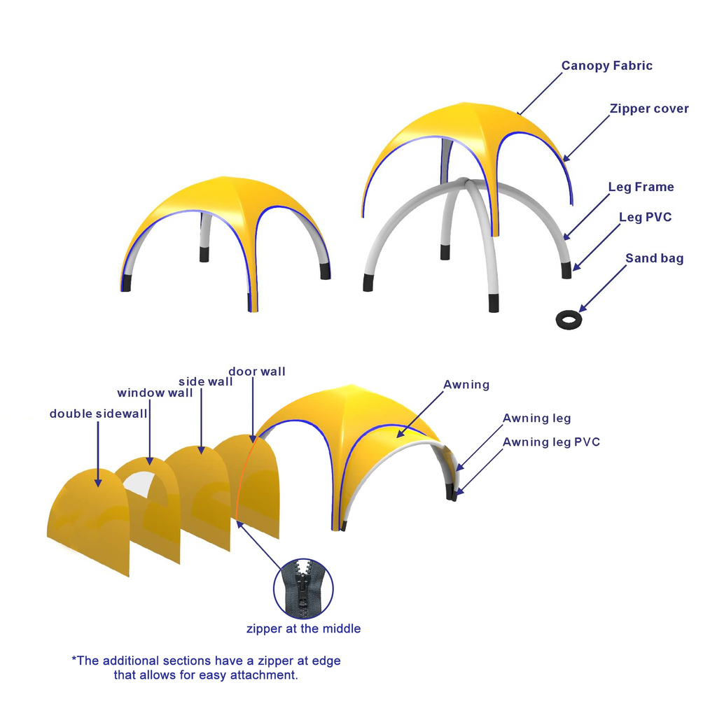 3x3m Inflatable Marquee – 7Week