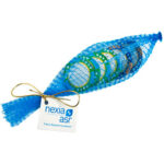 Chocolate Poker Chips in Mesh Bag X6