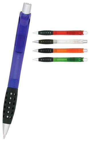 Pen Plastic Frosted Barrel Textured Rubber Grip Apollo