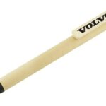 Pen Made From Recycled Paper , Bamboo Clip And Recycled Plastics Material