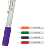 Pen Plastic Twist Action Curved Body Parker Style Refill Apple