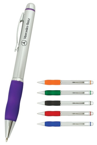Pen Plastic Twist Action Curved Body Parker Style Refill Apple