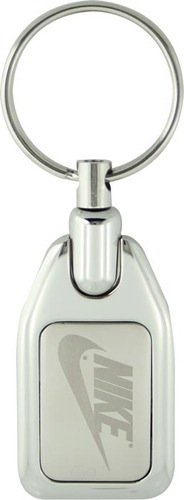 Key Ring Metal With Satin Inlay