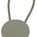 Key Ring Metal Round With Cable Wire Closure Device