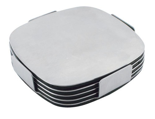 Executive Stainless Steel Coaster Set