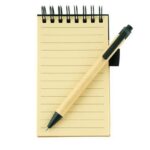 Note Book – Pocket Size A6 Made From Recycled Paper And Matching Pen Eco Friendly