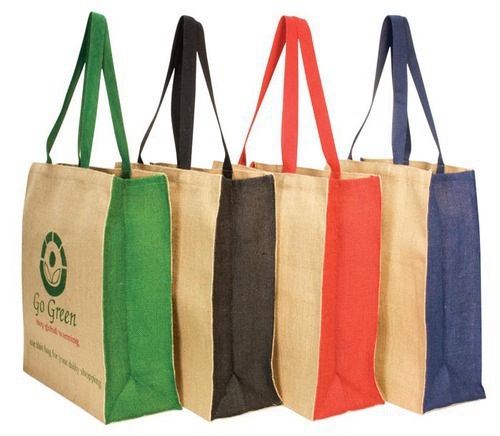 Jute Panelled Carry-All