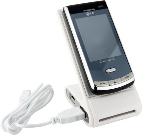 Phone Holder & 4 Port Hub