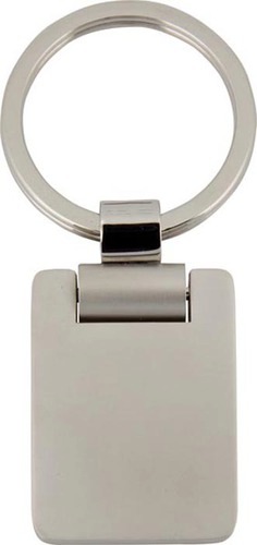 Key Ring Rectangular Rotating Metal