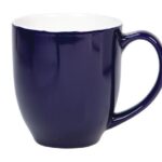 Coffee Mug 450ml Two Tone Orange And White Curvy