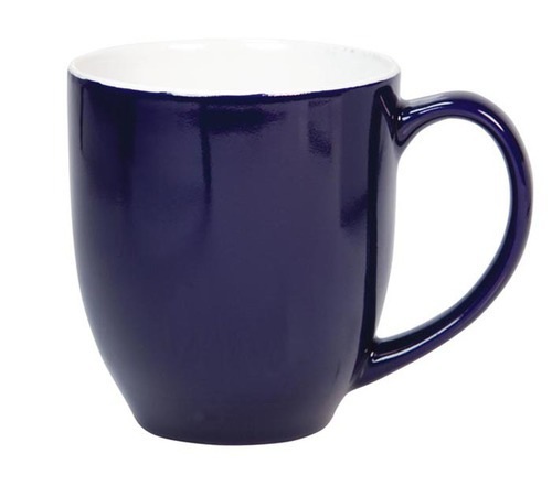 Coffee Mug 450ml Two Tone Orange And White Curvy
