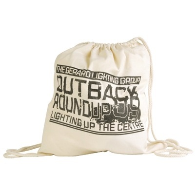 Calico Drawstring Library Backpack