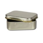 Silver Rectangular Tin