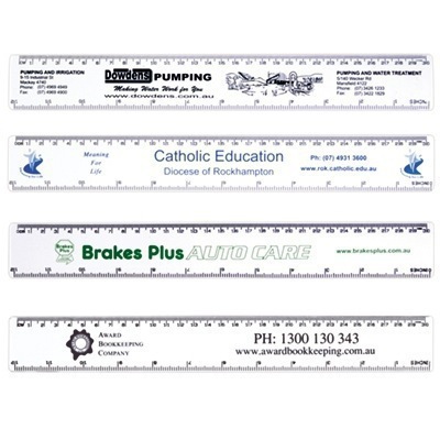 White 30cm Ruler