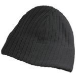 Cable Knit Beanie With Fleece Head Band