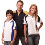 Kid’s Cooldry Contrast Polo With Sleeve Panel
