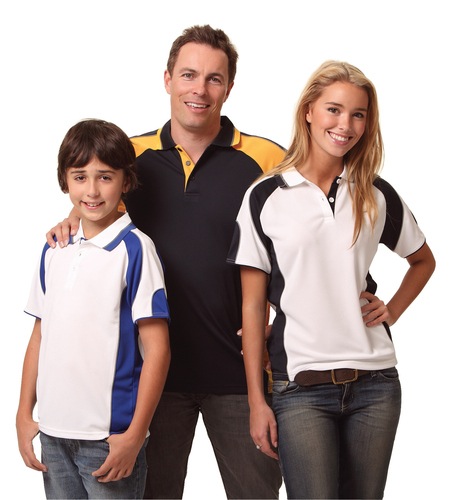 Kid’s Cooldry Contrast Polo With Sleeve Panel