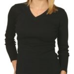 Ladies’ V-Neck L/S Tee