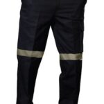 Mens Heavy Cotton Pre-shrunk Drill Pants with 3M Tapes Regular Size