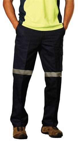 Mens Heavy Cotton Pre-shrunk Drill Pants with 3M Tapes Regular Size