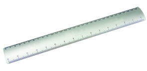 Ruler Scale 30cm 1:1 And 1:50 Scales Aluminium