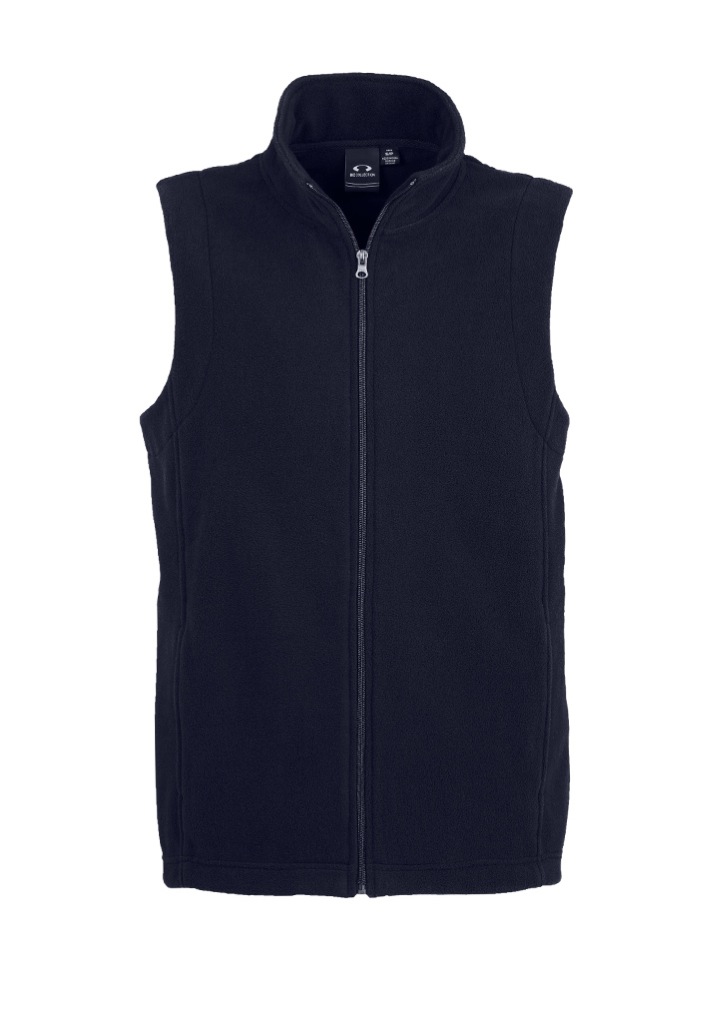 Mens Plain Micro Fleece Vest
