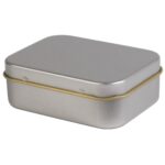 Silver Rectangular Tin