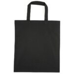 Coloured Cotton Short Handle Tote Bag