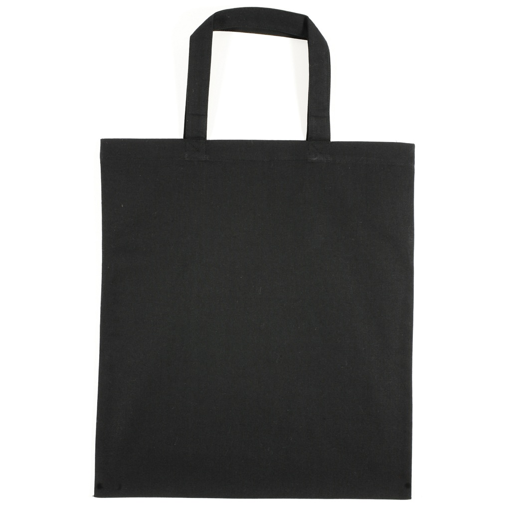 Coloured Cotton Short Handle Tote Bag