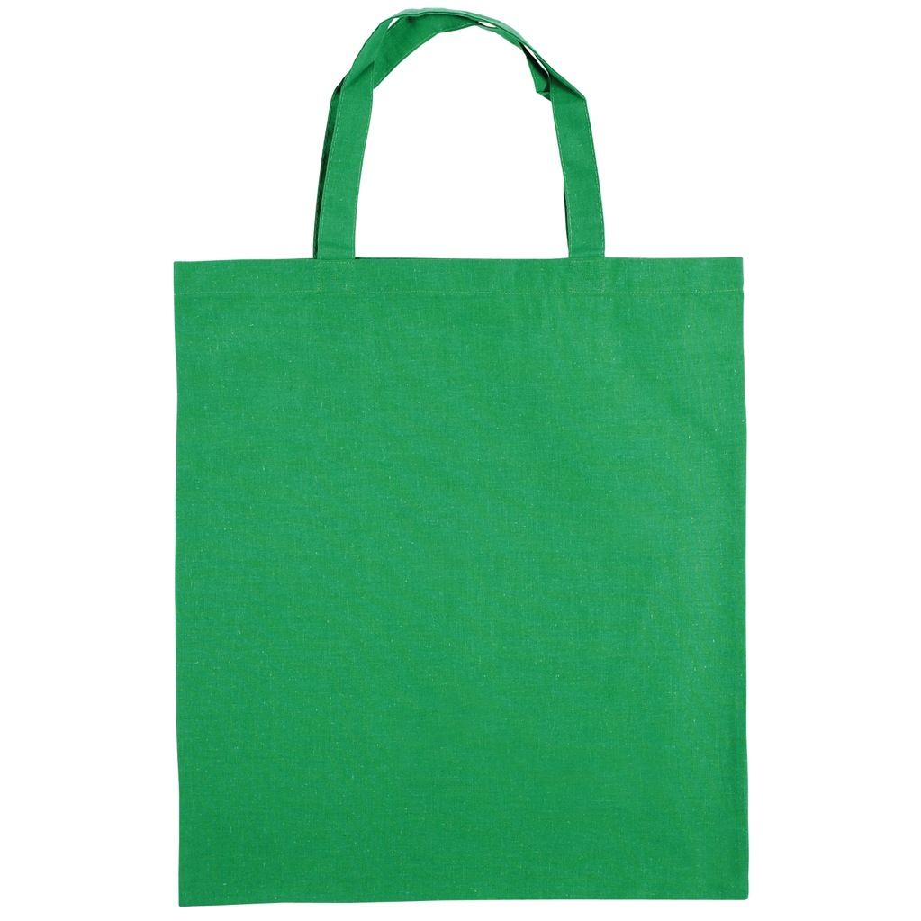 Coloured Cotton Short Handle Tote Bag