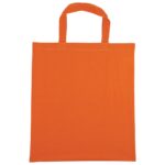 Coloured Cotton Short Handle Tote Bag