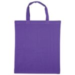 Coloured Cotton Short Handle Tote Bag
