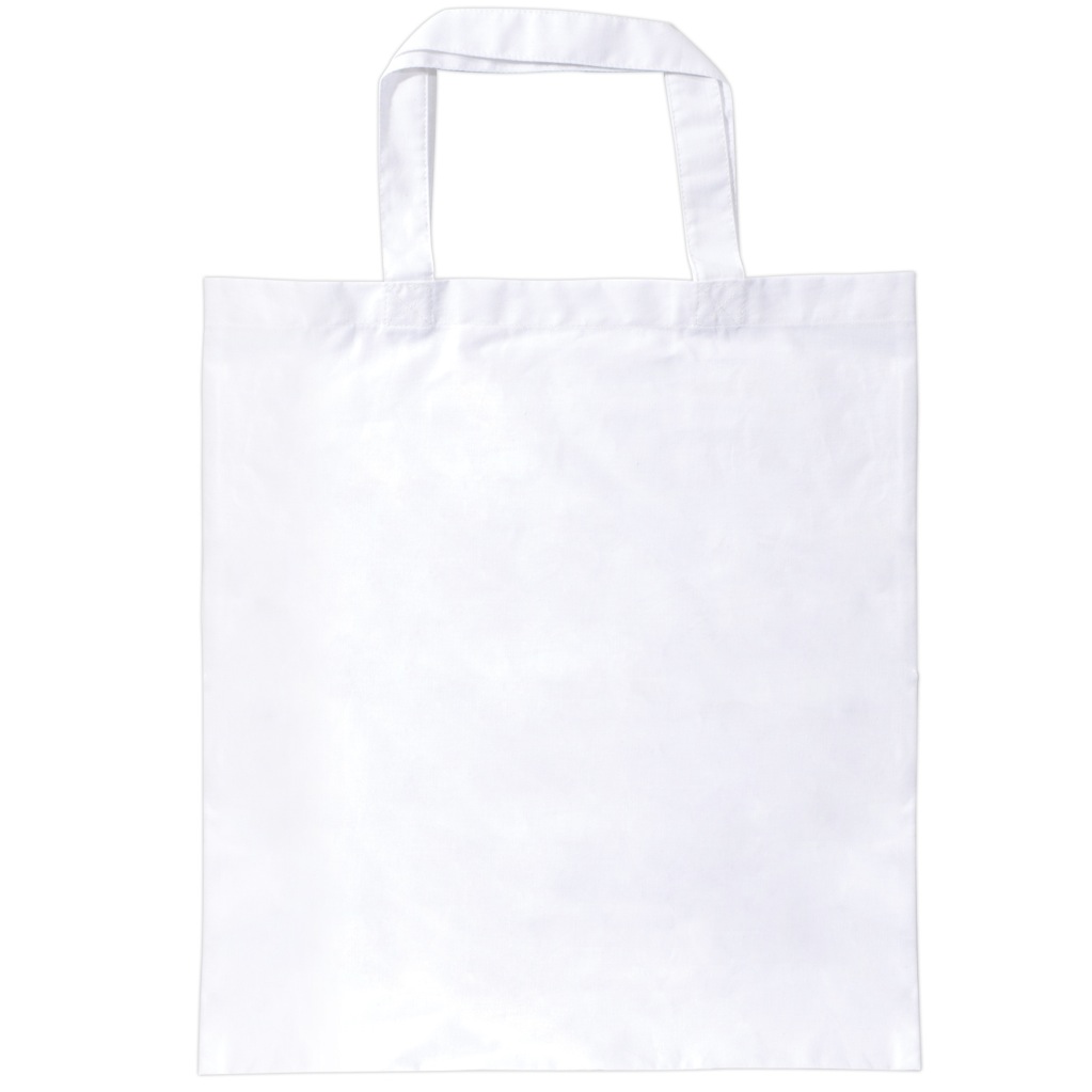 Coloured Cotton Short Handle Tote Bag