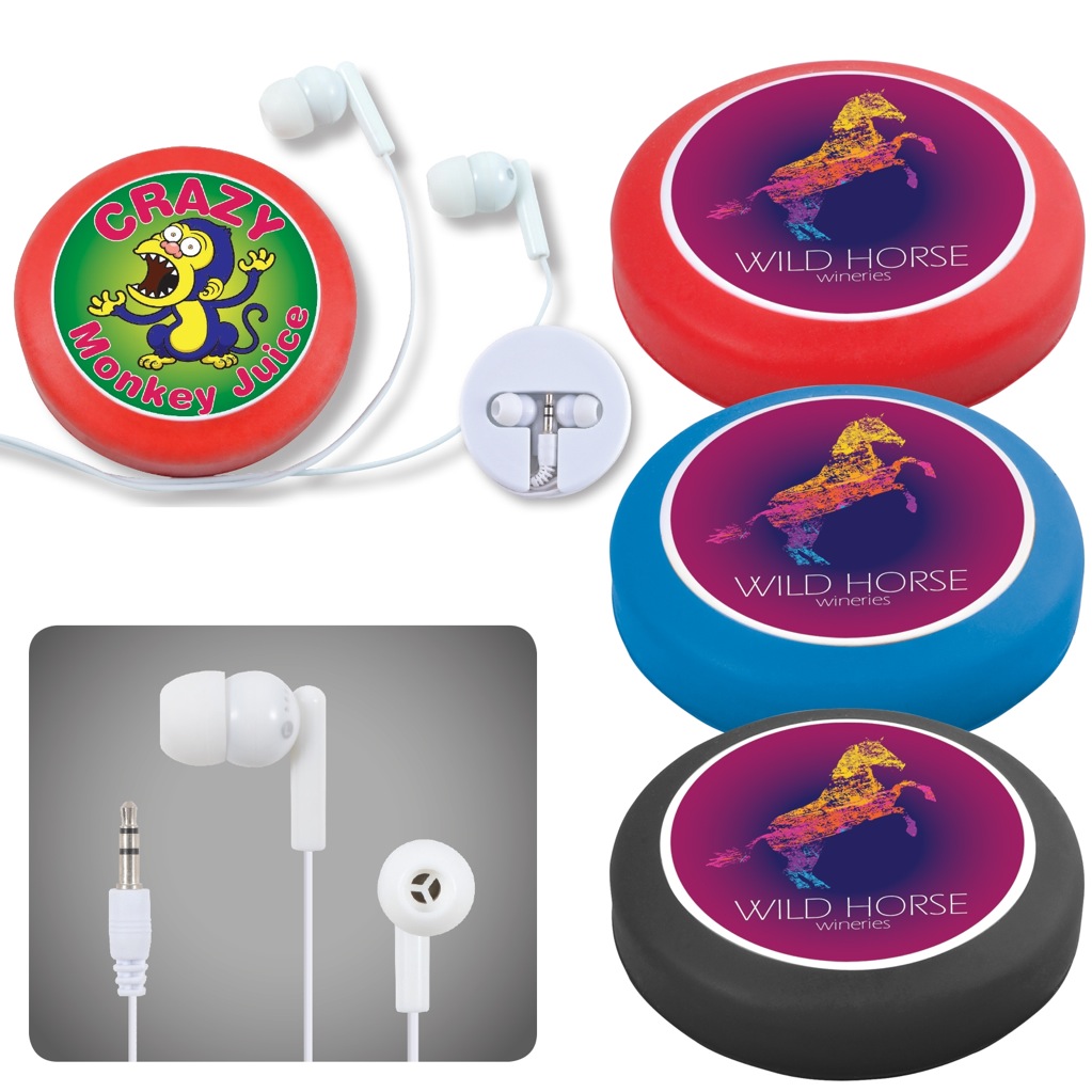 Earphone / Headphone Set in Silicone Case